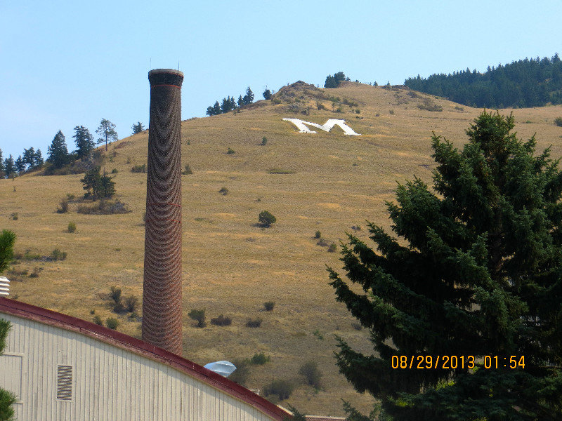 The "M" on University of Montana campus