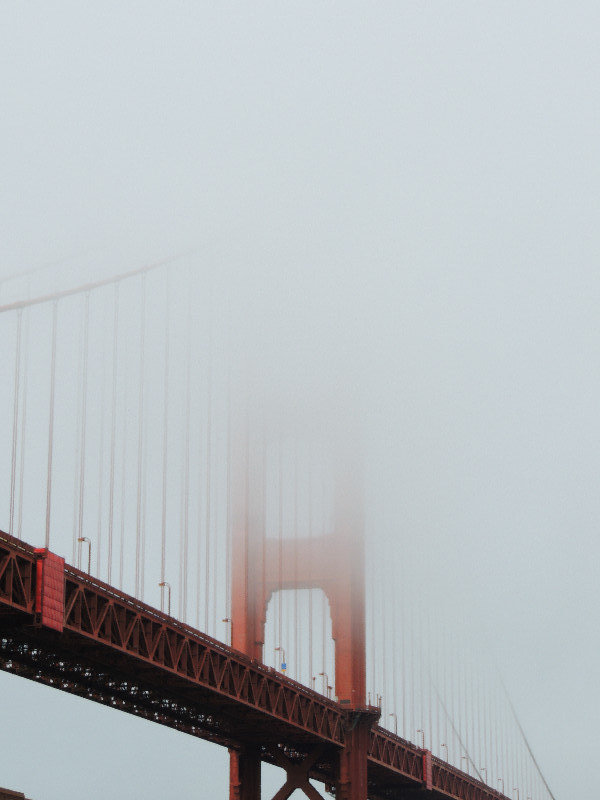 So sieht die Golden Gate Bridge normalerweise aus. 