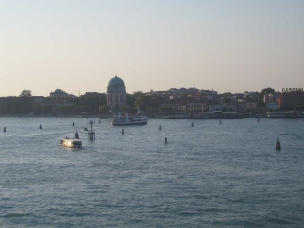 Entrance into port in Venice