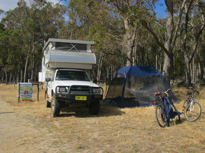 our campsite at Mount Barker