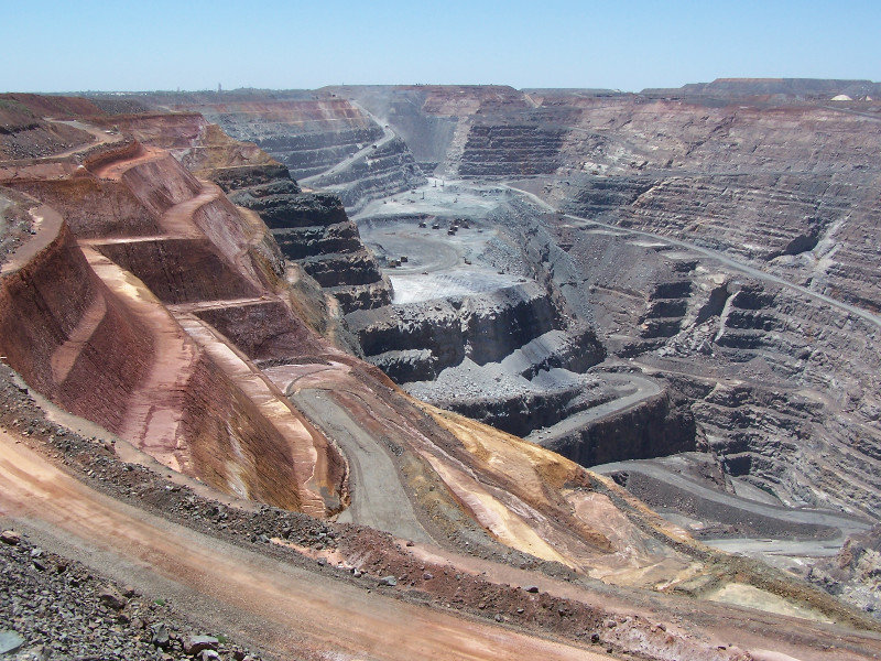 Impressive the open cut mine in Kalgoorlie