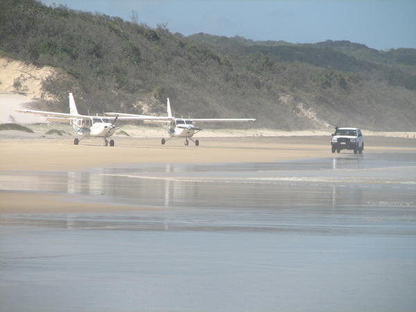 Fraser Island, Australia (Landing strip on the beach)