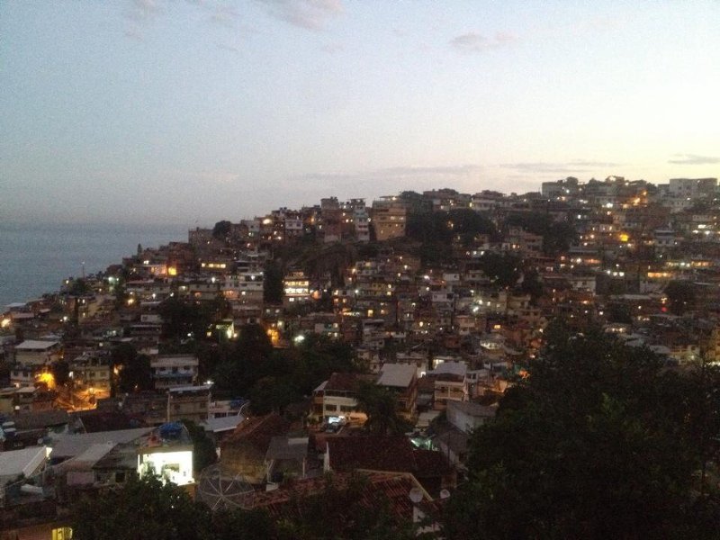Nighttime in the Favela