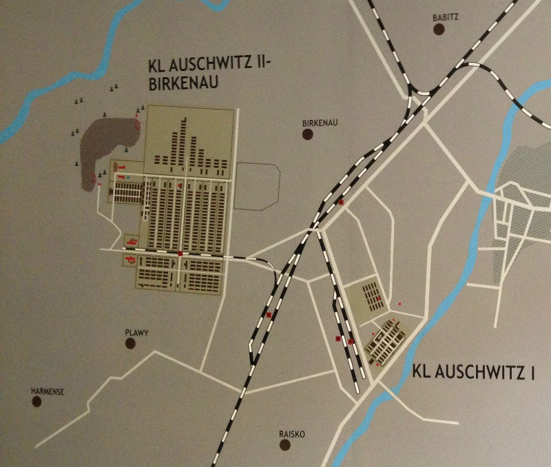 Map Of Auschwitz Area