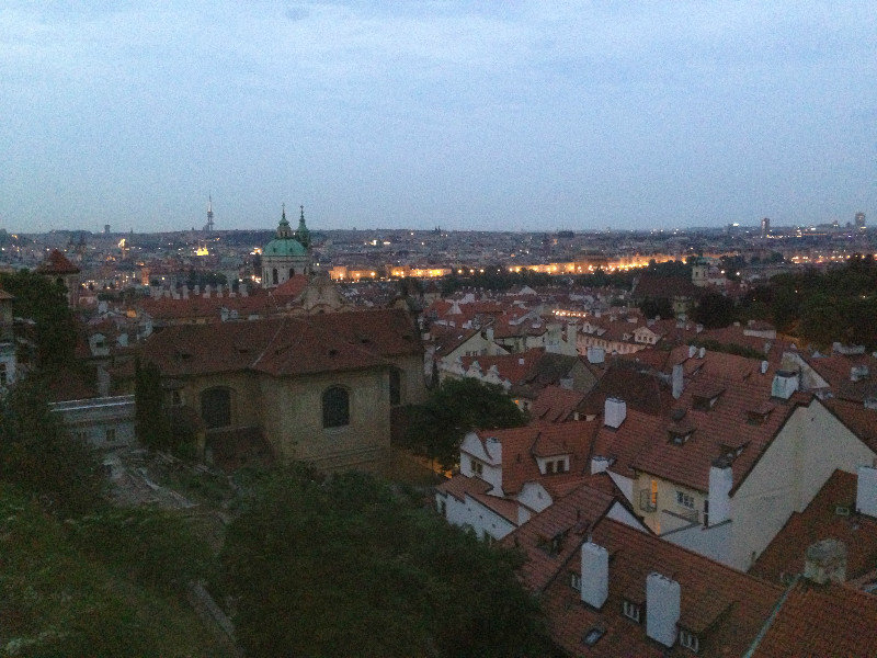 Roofs Of Prague From Castle Staircase