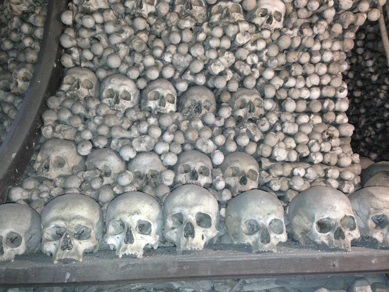 Human Skulls In Bone Church