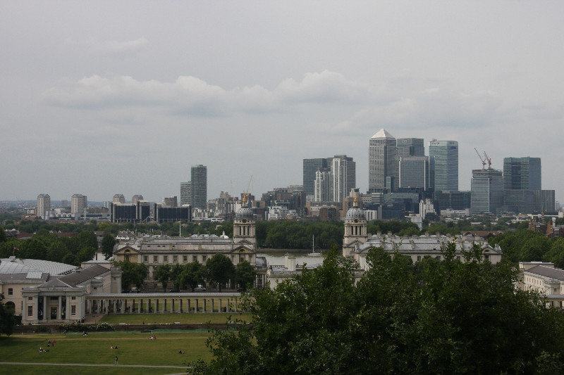 Canary Wharf From Greenwich Park, London