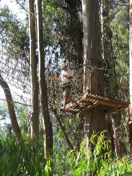 Steve does the ropes course too!