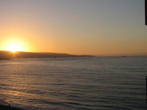 Sunset view from Vina del Mar