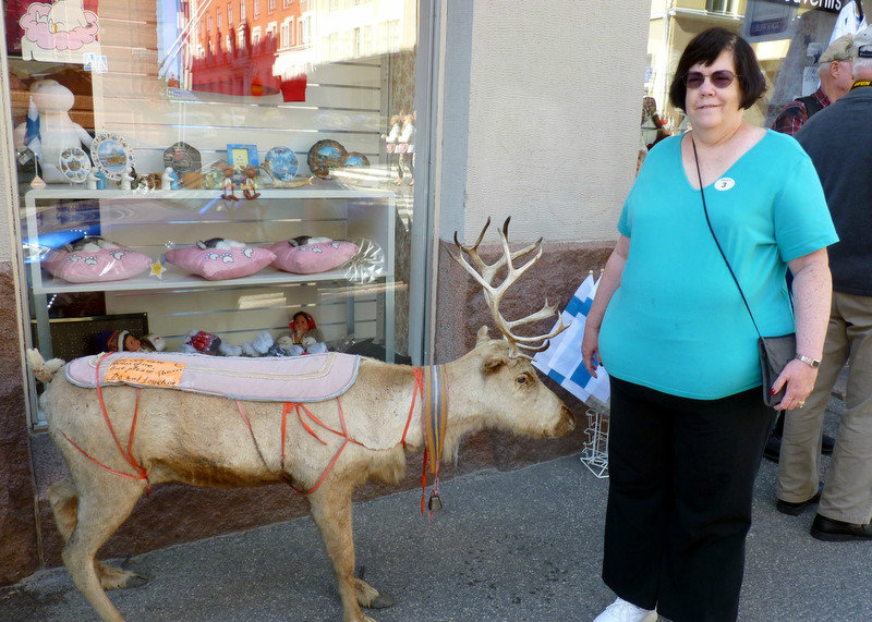 Janet with a Reindeer