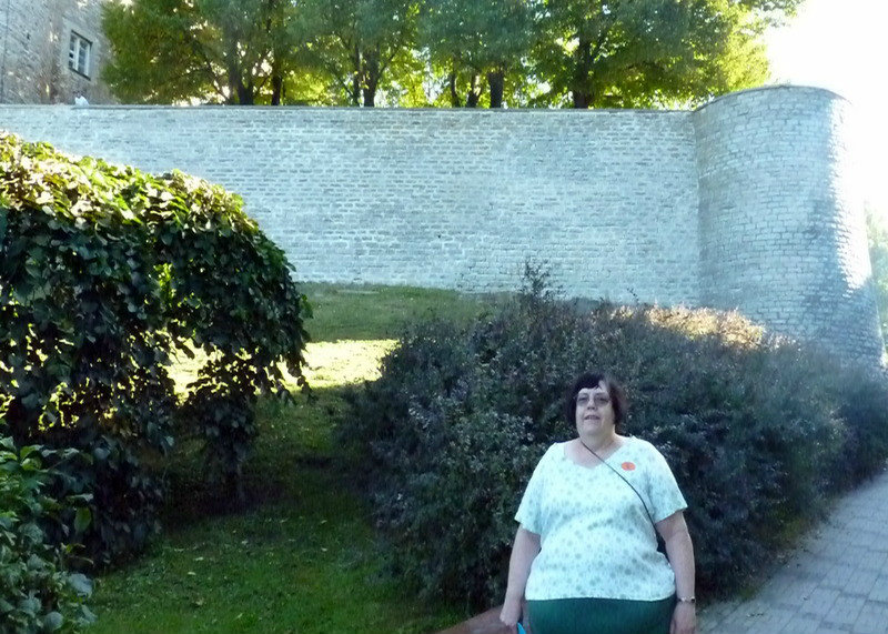 Janet outside Tallinn Wall