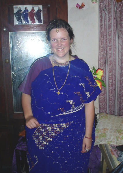 B blue sari 1