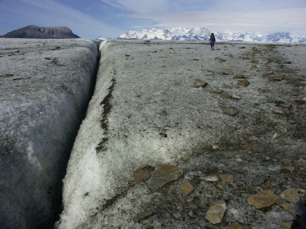 Ice, Crevasses and Rocks