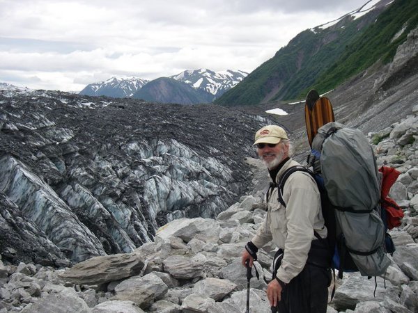 At the southern edge of the Lituya Glacier