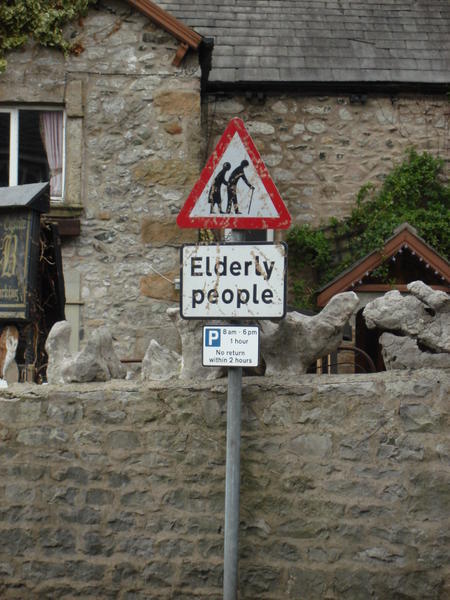 Ederly People Sign