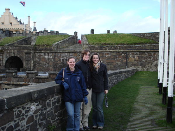 Jen, Ross, and me at the Castle Grounds