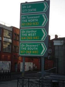 Irish street signs, 