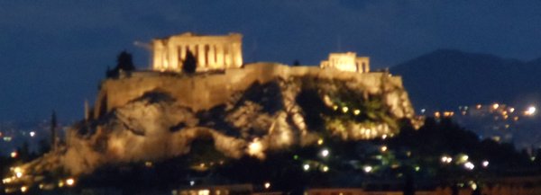 Parthenon View at Night