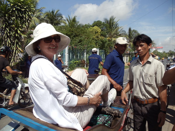 Suzanne and her rickshaw