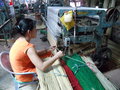 Straw mat weaving factory