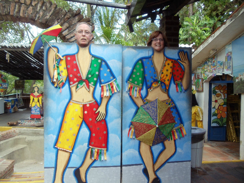Billy and I in the traditional costumes of Recife Brazil during Carnaval