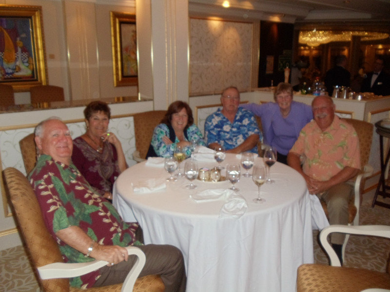 Our barflies trivia team at dinner in the Grand Dining Room 