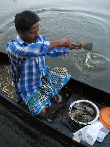 Fisherman with his catch