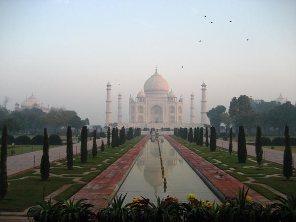 The Taj Mahal (through the fog)