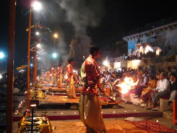 Maha Aarti Ceremony on the Ghats