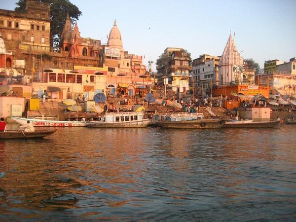 Dasaswamedth Ghat from the Ganges