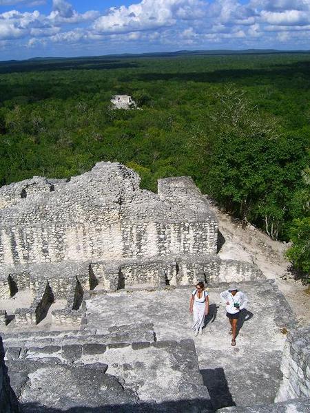 Looking north from Building Two Calakmul