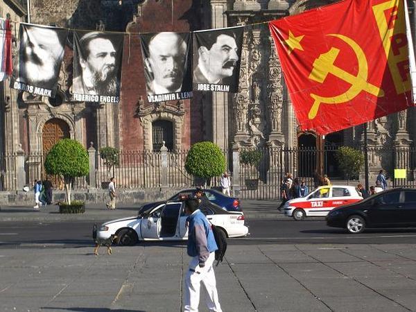 Cops and commies in Zocalo