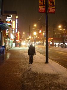 snow on the streets of Van