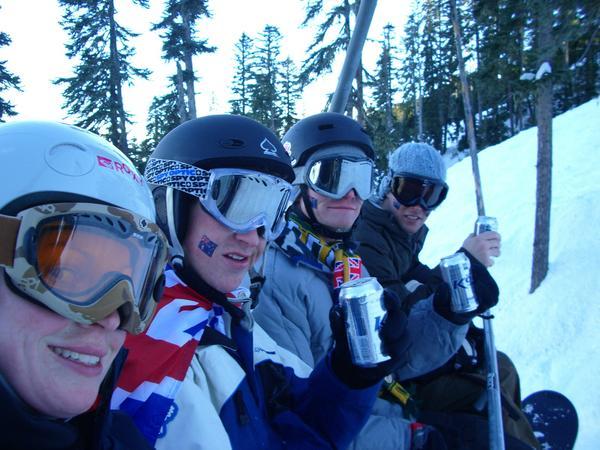Australia Day kicks off with beers on the chairlift