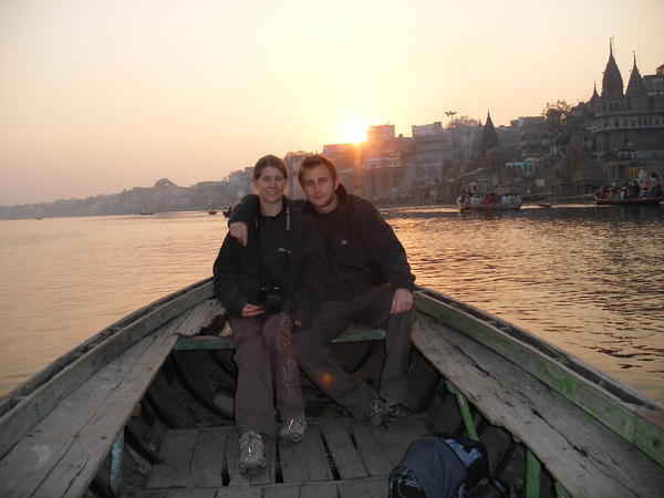 Gimps on a boat on the Ganges