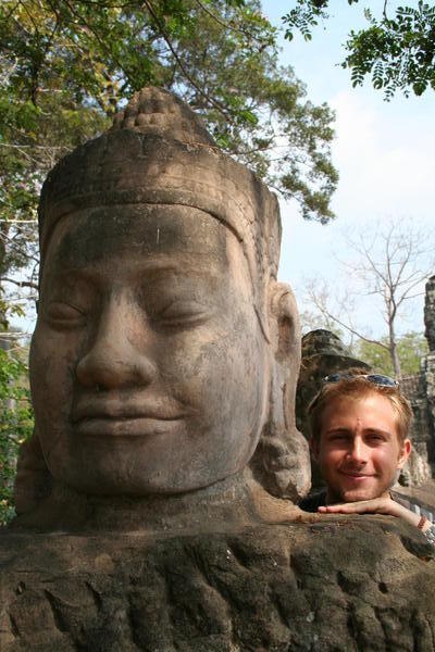 Dan at Entrance to Angkor Thom