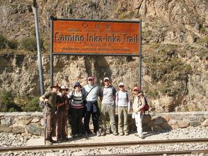The guys at the start of the Inca Trail