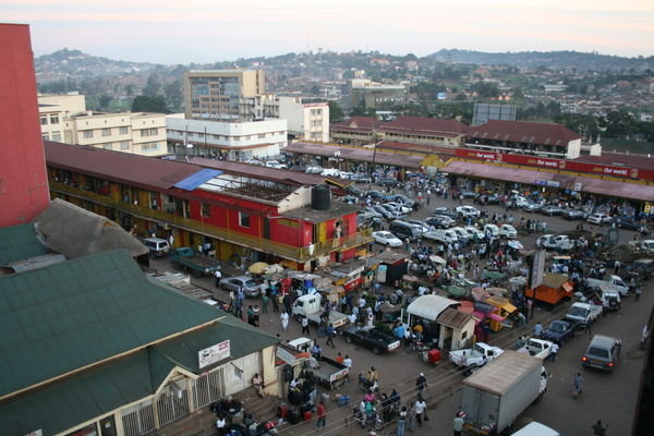 View of Kampala from our hotel window