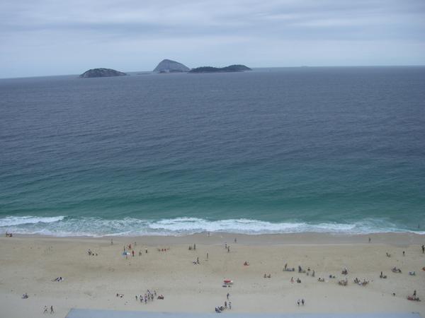 View from our hotel room in Ipanema