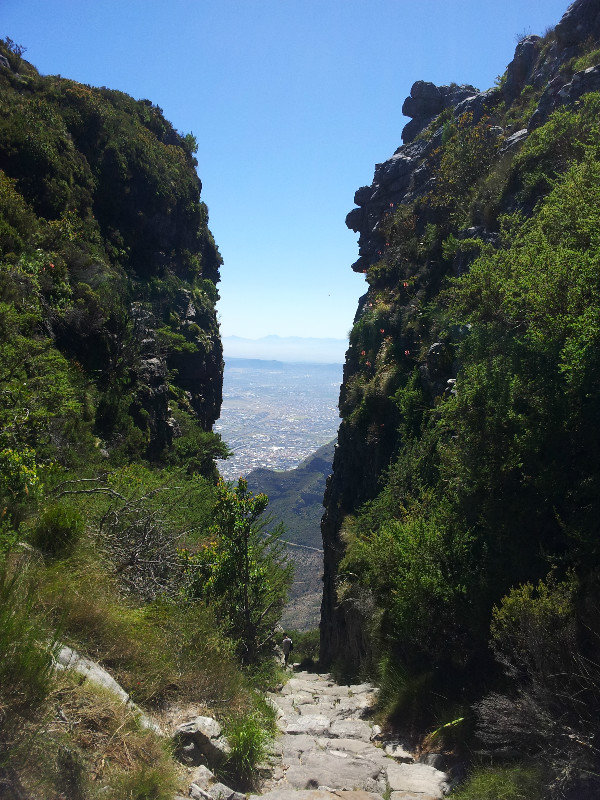 At the end of the hike up to Table Mountain