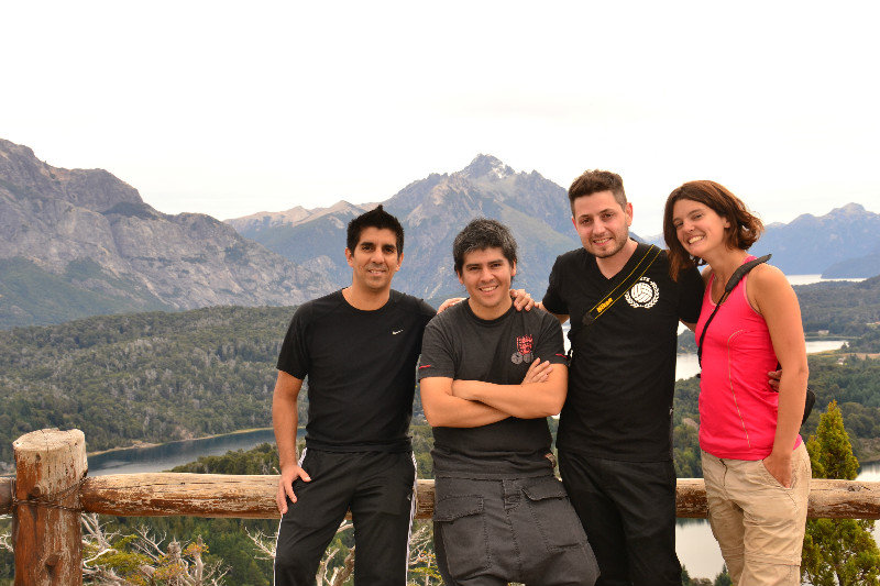 With the guys in Bariloche