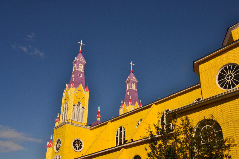 Castro, beautiful colorful church