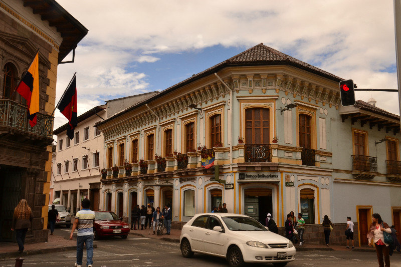 Quito colonial buildings