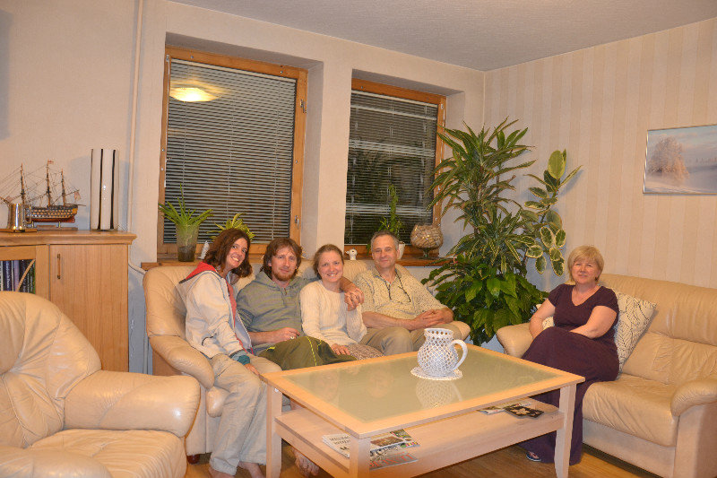 Very nice family met on my 1st evening in Latvia