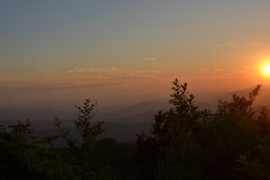 Sunset on Carpathians Mountains