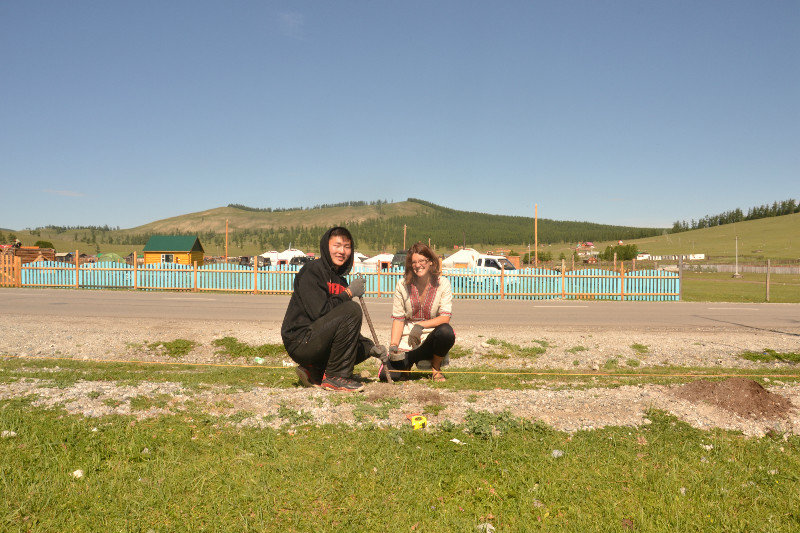 With my host near Khosghol lake