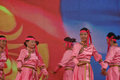The girl who decided to host me performing traditional dances for Naadam