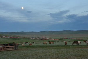 View of the countryside South of Ulaanbaatar