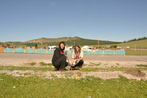With my host near Khosghol lake