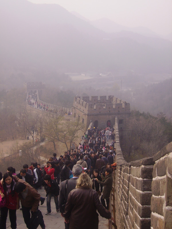 Over population. Example on the Great Wall